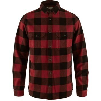 FJÄLLRÄVEN Övik Heavy Flannel Shirt M Red-Black