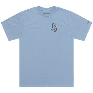 TROY LEE DESIGNS SHORT SLEEVE PEACE OUT SMOKE BLUE