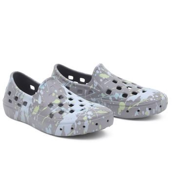 VANS UY Slip-On TRK PAINT SPLATTER FROST GREY