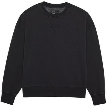 FOX Wordmark Oversized Fleece Crew Black