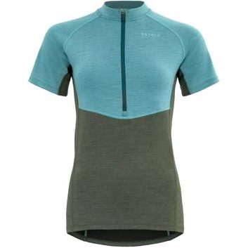 DEVOLD Standal Merino Tee Zip Neck Wmn, Forest