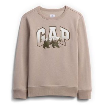 GAP 838661-02 Dětská mikina s logem Hnědá