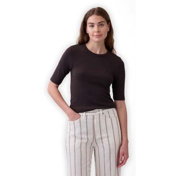 GAP 839614-01 Strečové tričko Hnědá
