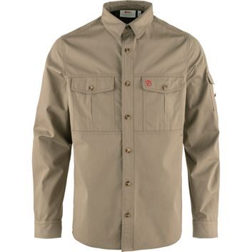 FJÄLLRÄVEN Singi Trekking Shirt LS M Suede Brown