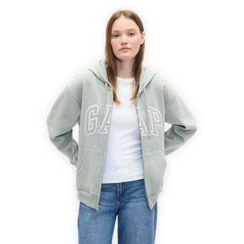 GAP 678782-40 Mikina s logem Zelená