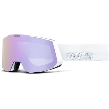 100% SNOWCRAFT HiPER Goggle - White/Lavender - Mirror Lavender Lens