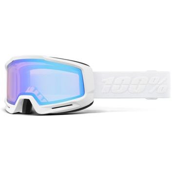 100% OKAN HiPER Goggle - White/Turquoise - Mirror Turquoise Lens