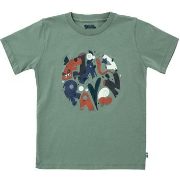 FJÄLLRÄVEN Kids Forest Findings T-shirt Patina Green