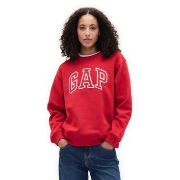 GAP 554936-62 Bavlněné tričko s logem Červená