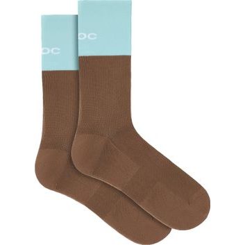 POC Motion MTB Long Sock Bronzite Brown/Lazurite Blue