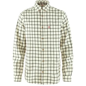 FJÄLLRÄVEN Övik Flannel Shirt M Chalk White-Laurel Green
