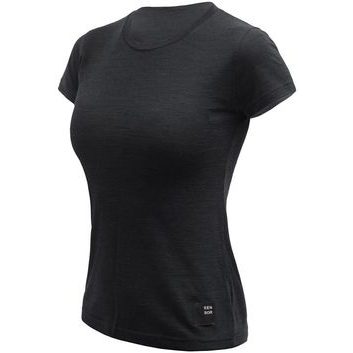 SENSOR MERINO CORDURA dámské triko kr.rukáv černá