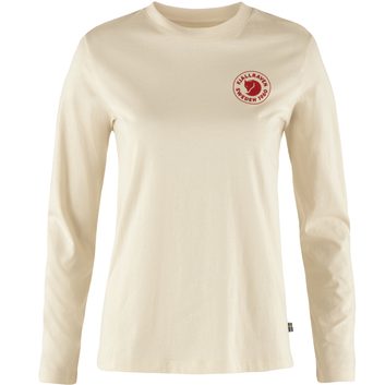 FJÄLLRÄVEN 1960 Logo T-shirt LS W, Chalk White