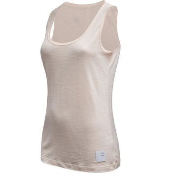 SENSOR MERINO LITE dámské triko bez rukávu mottled beige