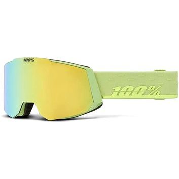 100% SNOWCRAFT HiPER Goggle Aura - Mirror Yellow Gold Lens