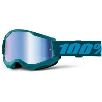 100% STRATA 2 Goggle Stone - Mirror Blue Lens