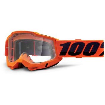 100% ACCURI 2 OTG Goggle - Neon/Orange - Clear Lens