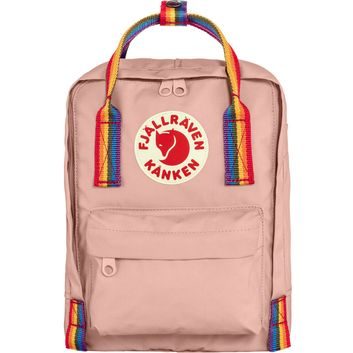 FJÄLLRÄVEN Kånken Rainbow Mini 7 Chalk Rose-Rainbow