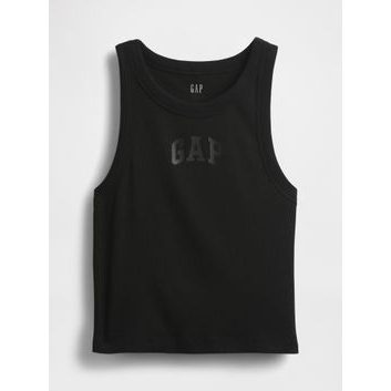 GAP Žebrované tílko s logem Černá
