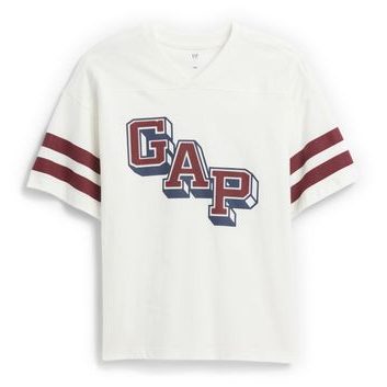 GAP 768110-04 Dětské oversize tričko Bílá