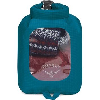 OSPREY DRY SACK 3 W/WINDOW, waterfront blue
