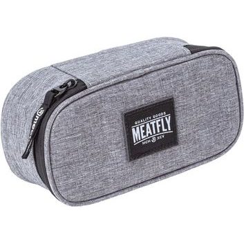 MEATFLY Pencil Case, Heather Grey