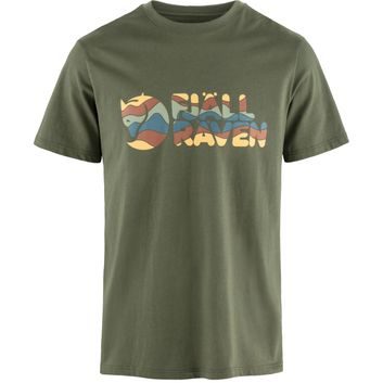 FJÄLLRÄVEN Multicolor Logo T-shirt M Laurel Green