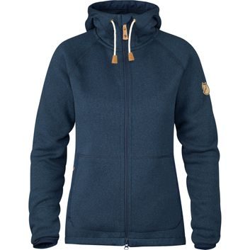 FJÄLLRÄVEN Övik Fleece Hoodie W Navy