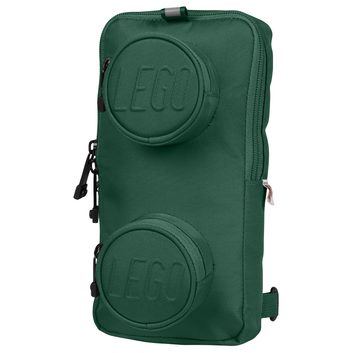 LEGO BAGS Brick 1x2 Sling Bag 2,5 - tmavě zelený
