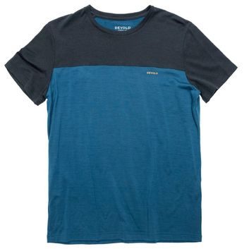 DEVOLD Classic Linear Tee Man, Ink/Flood