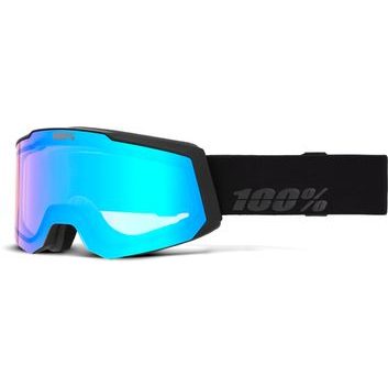 100% SNOWCRAFT S HiPER Goggle Black/Green - Mirror Green Lens