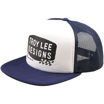 TROY LEE DESIGNS TRUCKER SNAPBACK STAMP VINTAGE WHITE / NAVY