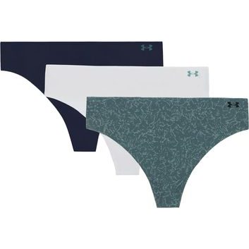 UNDER ARMOUR UA Pure Stretch NS THONG - 3pk GRN/WHT/BLU