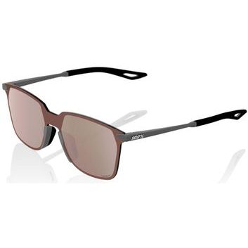 100% LEGERE SQUARE - Soft Tact Cool Gray - HiPER Crimson Silver Mirror Lens