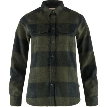 FJÄLLRÄVEN Canada Shirt W Deep Forest-Dark Grey