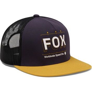 FOX Image Print Snapback Trucker Plum Perfect
