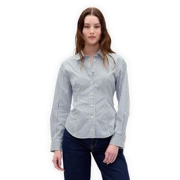 GAP 817490-01 Popelínová košile Dolman Classic Shirt Modrá