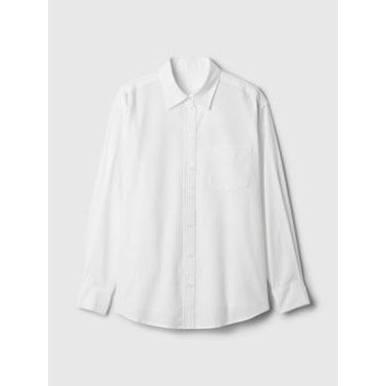 GAP Oversize košile Big Shirt Bílá