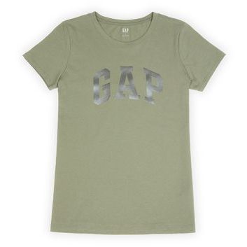 GAP 776775-17 Tričko s logem Zelená