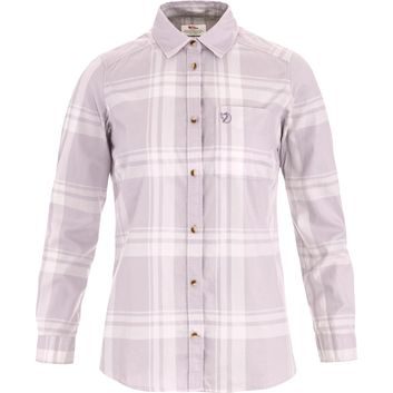 FJÄLLRÄVEN Övik Lite Flannel Shirt W Lavender Mist-Eggshell