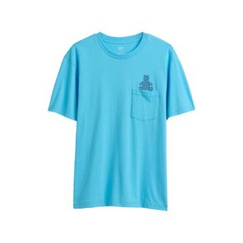 GAP Tričko s kapsičkou Brannan Modrá