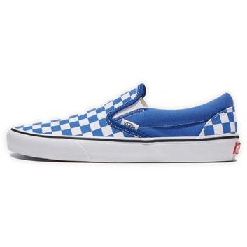 VANS Classic Slip-On CHECKERBOARD TRUE BLUE