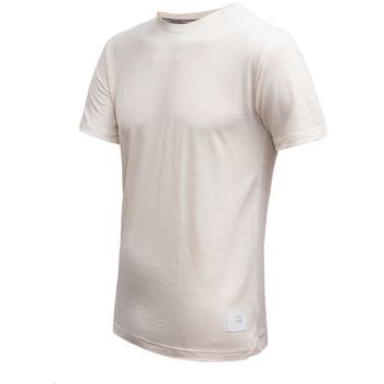 SENSOR MERINO LITE pánské triko kr.rukáv mottled beige