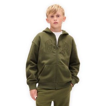 GAP 827272-00 Dětská mikina s logem VintageSoft Unisex Zelená