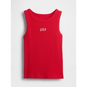 GAP Dětské žebrované tílko s logem Červená