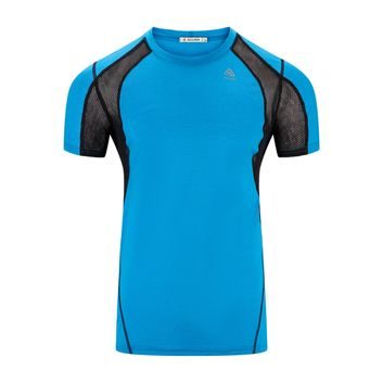 ACLIMA LightWool Sports Shirt, Man Bluejay/Jet Black