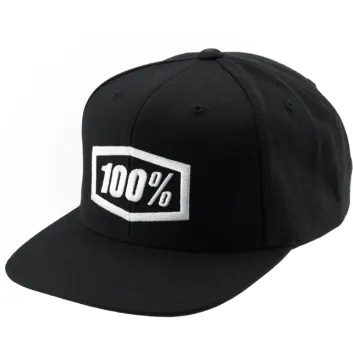 100% ICON Youth Snapback Cap LYP Fit Black