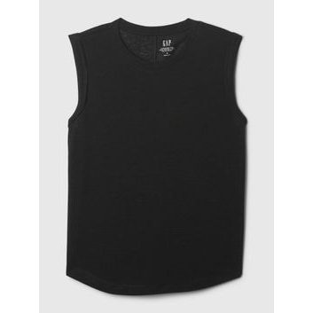 GAP 878221-03 Lněný tílkový top Černá