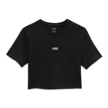VANS FLYING V CROP CREW SPORT TEE Black