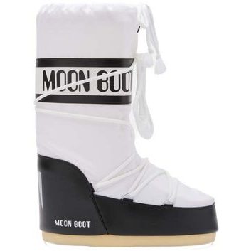 MOON BOOT ICON NYLON, BLACK/WHITE